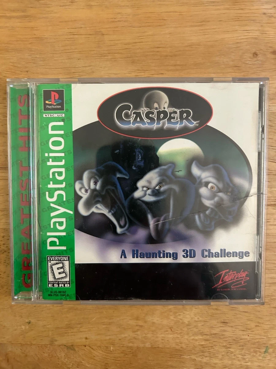 Jeu Casper Sur PS1 - Version PAL Française Complète (boîte, Manuel), état Correct