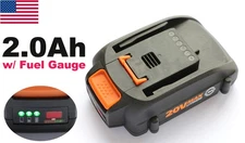 2.0Ah for Worx 20V WA3525 WA3520 WA3512 Battery WG160 WG163 WG151 WX550L WG154