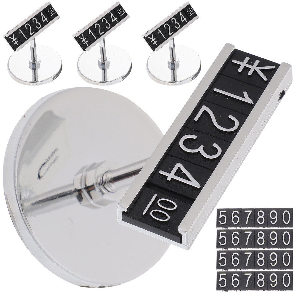 4Pcs Price Tag Stand Price Display Holder Price Tag Holders Supermarket