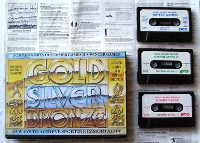 Sinclair ZX Spectrum 48K Spiel - GOLD SILBER BRONZE - Epyx - getestet & funktionsfähig
