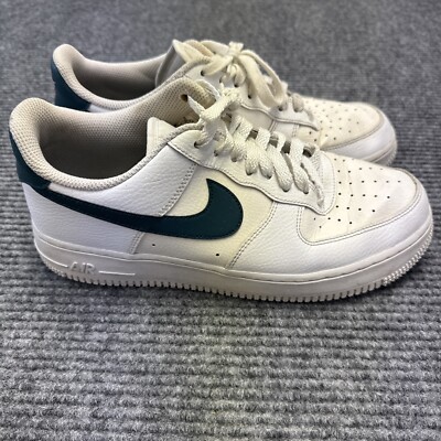 Nike Women's Air Force 1 '07 White Dark Teal 315115 163 Size 10 | eBay