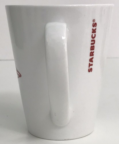 Starbucks 2014 Heart Mug Valentine’s Day Mug Lot of 2 Coffee Cups Arrow His Hers - Picture 3 of 13