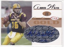 ANDREW WALTER ASU ARIZONA STATE SUN DEVILS 2005 SAGE AUTOGRAPH AUTO CARD #/200