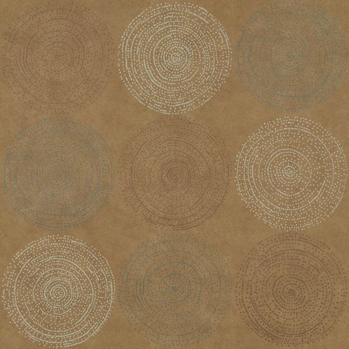 Arc com Cosmos Mandel Hellbraun Modern Modern Kreise Vinyl Polsterstoff - Bild 1 von 2