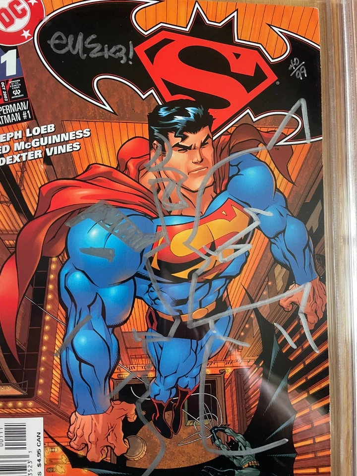 SUPERMAN/BATMAN #1 CGC 9.0! MCGUINNESS & VINES COVER! 1ST PRINTING! CVR REMARK! - Image 2 of 4
