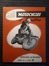 (323A) Revue MOTOCYCLES et Scooters N°123, Mai 1954, 250 Adler, 175 Ydral