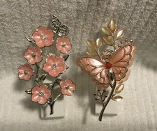 2 Butterfly And Flowers Pink Wallflower Plug In Units Bath Body Works, Unlit