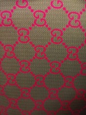 1 yard pre owned used fabric print spandex 4 way stretch