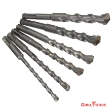 6PCS SDS+ Rotary Hammer Bit Kit Carbide Drill Bits Set For Concrete Masonry Wall