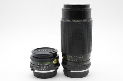 VIVITAR 2,8/28 + SIGMA 3,5-4/80-200 OLYMPUS OM- SHC Art.759534 / M
