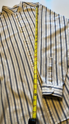 Vintage INC International Concepts Hemd Herren Gr. M blau weiß gestreift 100% Co - Bild 12 von 18