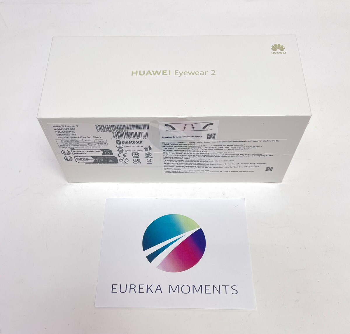 Eyewear 2 Titanium Silver Smart Speaker Wellington Type Half Rim