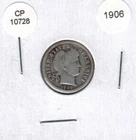 1906 Barber Dime Silver Actual Photo of Coin CP10728