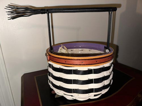 LONGABERGER 2013 Wicked Witch Halloween Basket Protector Broom 🧹 Handle +FLYER - Picture 7 of 9