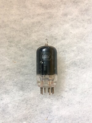 Tungsol 12AU7 ECC82 Black Glass, Long Plates D Getter Tested NOS Balanced