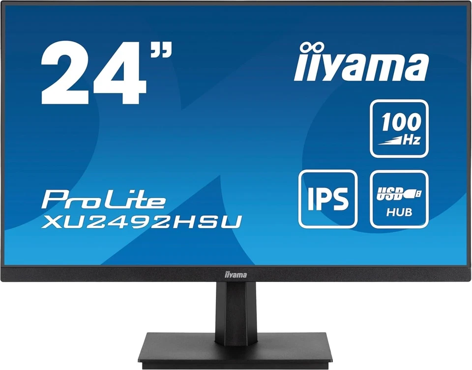iiyama Prolite XU2492HSU-B1 60,5cm 23,8" IPS LED-Monitor FHD 50/60Hz Ultra Slim - Bild 3 von 4