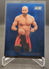 2022 Skybox UD AEW Metal Universe Blue SP #113 Claudio Castagnoli wrestling card