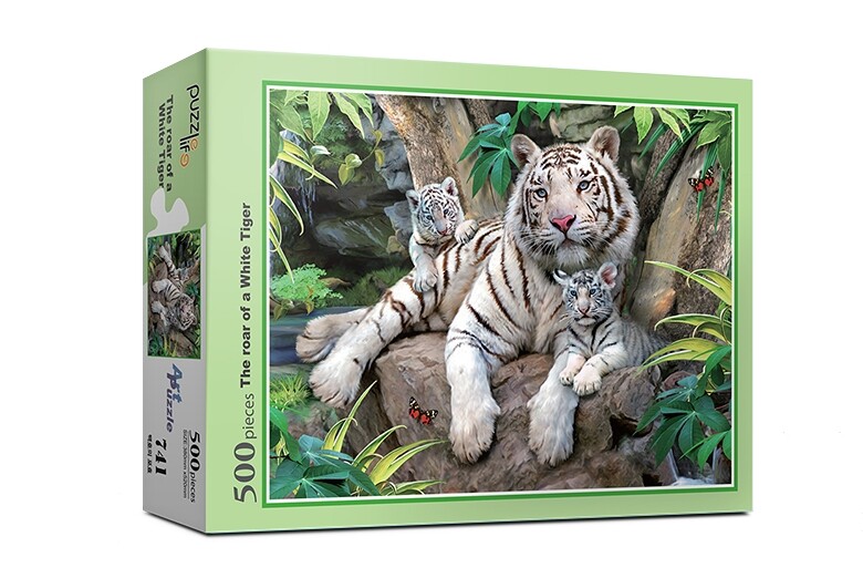 White Tiger Roar - 500pc Jigsaw Puzzle By PuzzleLife | eBay