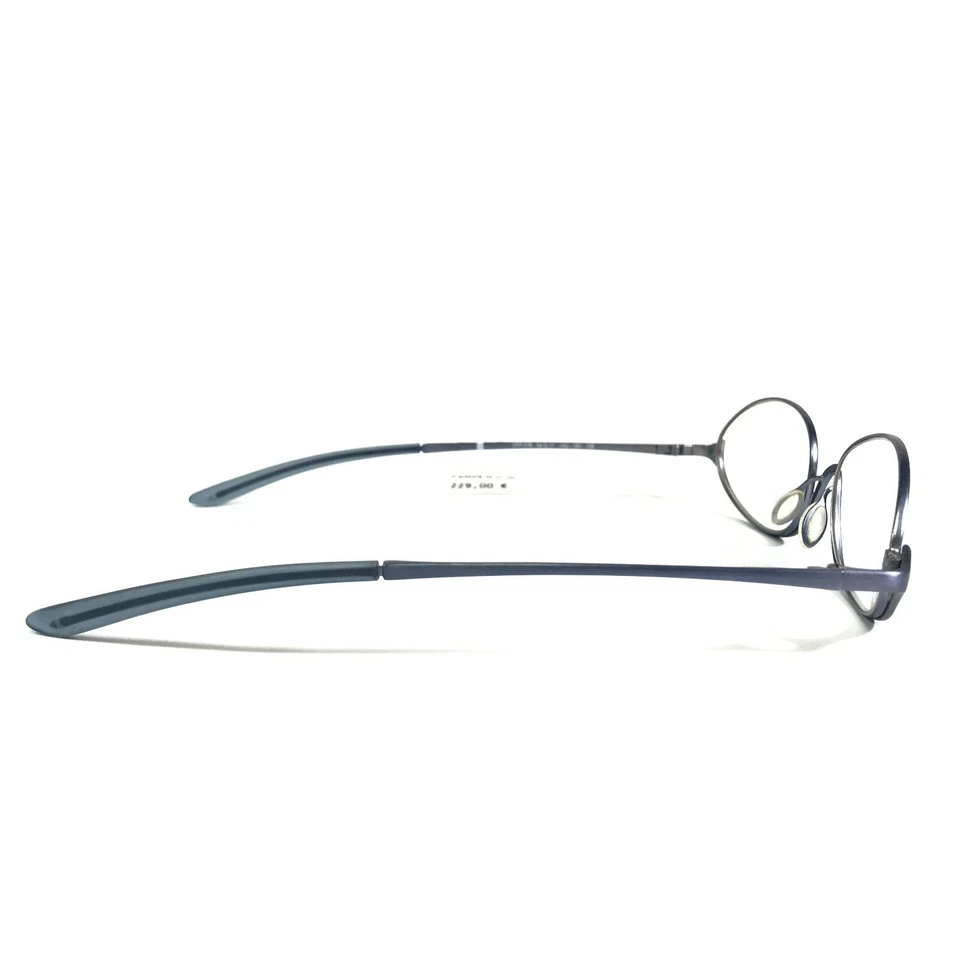 Monturas de gafas Prada VPR 57B 1AU-1S1 azules redondas ovaladas modernismo 54-17-135 Foto 3 de 4