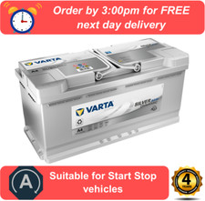 VARTA Silver AGM A4 / H15 020AGM Battery Audi A4 2.0 TDI 163 ultra B8 (8K) (2011