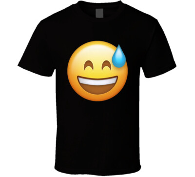 Cold Sweat Emoji Face Group Halloween Costume T Shirt