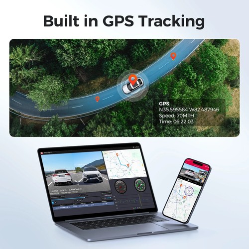 LINGDU Dash Cam LD02 5K WiFi GPS 64G TF Card 24H Parking Monitor Voice Control - Picture 3 of 15