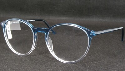 Funk Food TOM YUM C1 Crystal Blue Gradient Clear UNIQUE EYEGLASSES 52-19-140mm