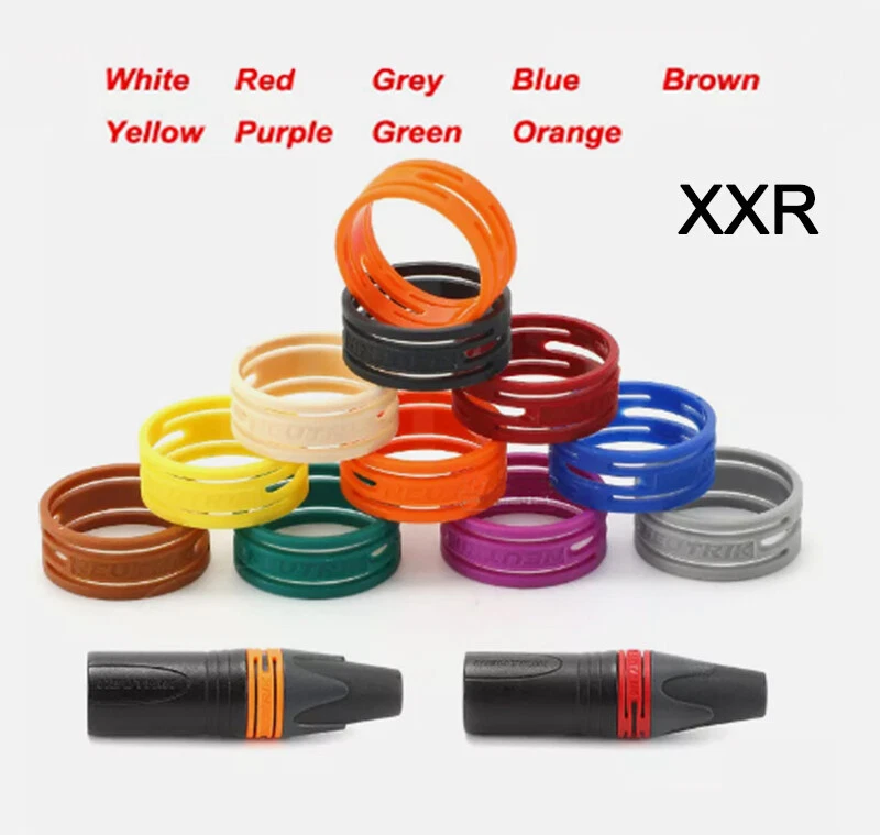 Farbige XLR Ringe. für XXR Markierungsstecker Buchse farbcodierte Buchse - Bild 1 von 4