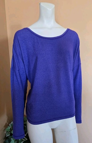 Lucy Activewear Running Athletic Pullover Long Sleeve Top Women's Size L Purple - Picture 2 of 6