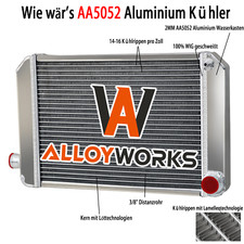 2 Reihen Aluminum WasserKühler Für MG Midge...