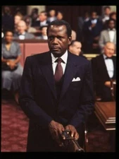 Sidney Poitier Separate But Equal Court Room Scene Original 5x4 Transparency