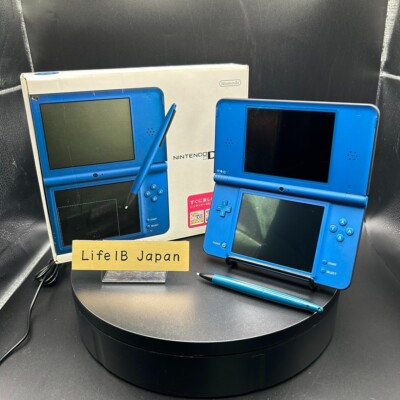 Nintendo DSi LL Blue Console Complete Set in Box JP Ver RARE Color