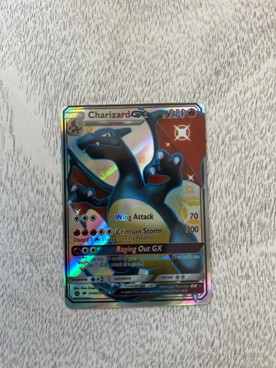 Pokmon Hidden Fates Charizard GX Holo/Shiny Card - Near Mint Ungraded (Multi-Buy Discounts Available) Pokmon Hidden Fates Charizard GX Holo/Shiny Card - Near Mint Ungraded (Multi-Buy Discounts Available)