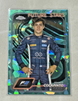 2024 Topps Chrome Formula One F1 Franco Colapinto Aqua /99 #24 Alpine