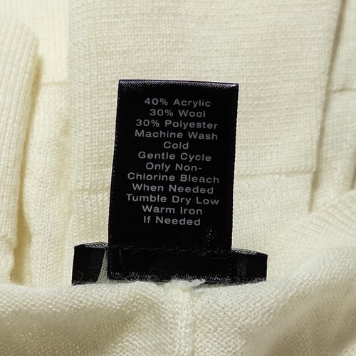 Suéter Ann Taylor Grande Marfil Pullover Mezcla de Lana Ligero Cremallera Acentos - Imagen 8 de 9