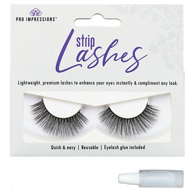 Pro Impressions - Premium 3D Silk Volume Strip Lashes - SLW-03 (False Eyelashes)