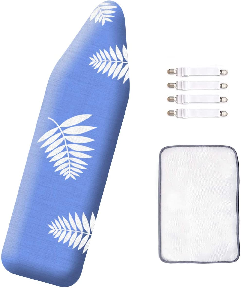 12X42 Inch Ironing Board Cover and Pad - 100% Cotton and Heavy-Duty,Snugfit Over-image