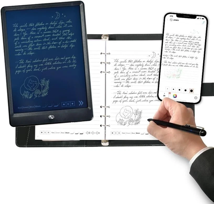 Innovative Smart Pen Notebook Set with Audio Recording for Enhanced Note-Taking - Image 3 of 4
