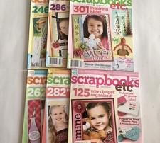 Lot of 6 Scrapbooks Etc Magazines 2010  2011 Scrapbooking Ideas Paper Craft