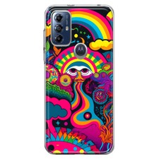 For Motorola Moto G Play 2023 Shockproof Case Psychedelic Hippie Walk