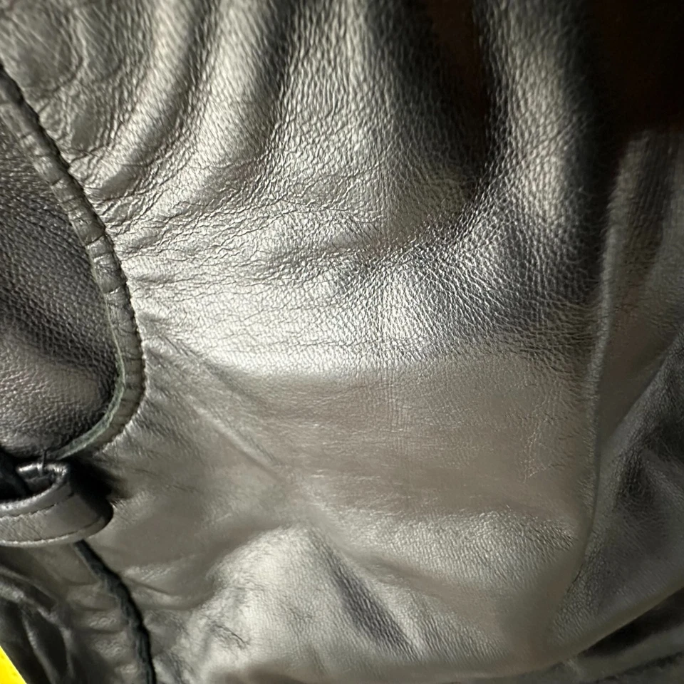 Винтажные брюки из натуральной кожи Banana Republic 6 черные женские с подкладкой плоские - Изображение 3 из 4