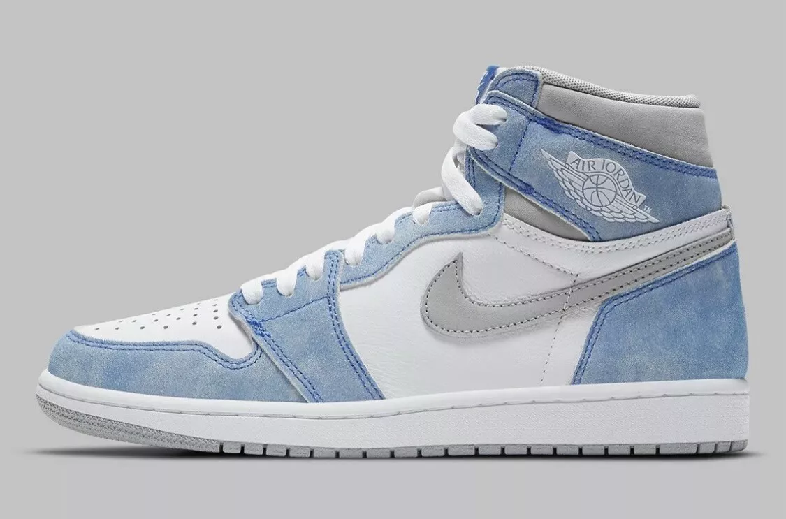 Nike Air Jordan 1 Retro Hi High OG Hyper Royal Blue Grey White UK