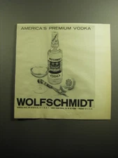 1958 Wolfschmidt Vodka Ad - America's premium vodka