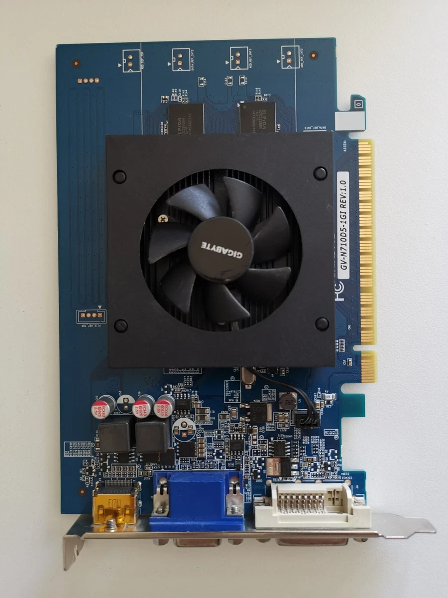 Gigabyte GV N710D5 1GI REV 1.0 Video Graphics Card GPU HDMI DVI