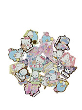 SANRIO Flake Seal Sticker Random 5pc New Japan Hello Kitty Immediate Feedback