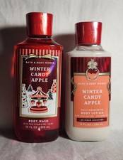 Bath and Body Works - Winter Candy Apple - Body Lotion and Body Wash  2pc set 