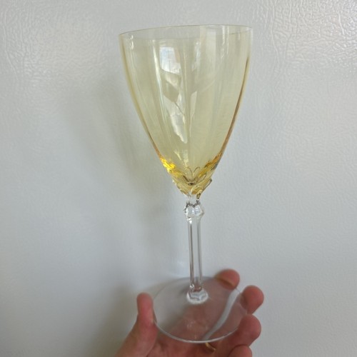 5098-5298 Topaz by Fostoria Water Goblet 8 1/4" 