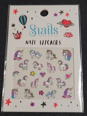 Snails Nail Stickers Rainbow Unicorn (2023) Brand New Factory Sealed USA