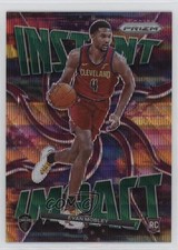 2021-22 Panini Prizm Instant Impact Green Wave Prizm Evan Mobley #10 1c39