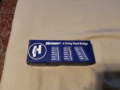 Hipshot 6 String Fixed Guitar Bridge - Gold (Never used)
